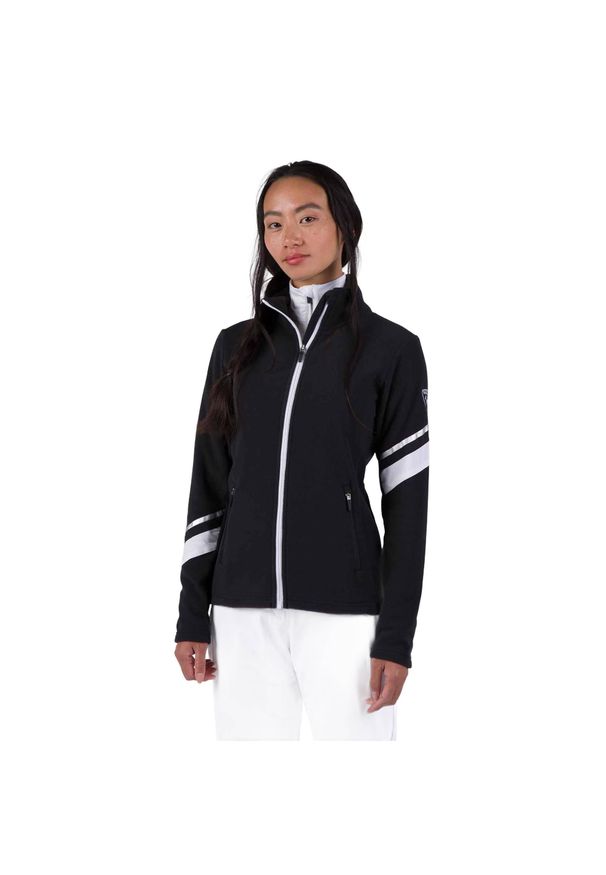 Bluza damska Rossignol Strawpile Fleece Fz. Kolor: czarny. Sezon: zima. Sport: narciarstwo