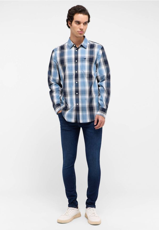 Męskie Spodnie Jeansowe Mustang Style Atlanta Super Skinny Denim Blue 1016305 5000 903