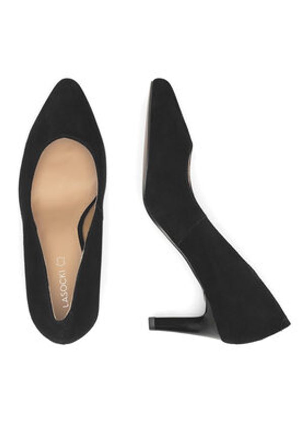 Lasocki Szpilki WYL3804-1Z Czarny. Kolor: czarny. Materiał: skóra, zamsz. Obcas: na szpilce