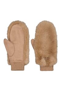 Rękawiczki Damskie Barts Fur Mitts. Kolor: brązowy. Sezon: zima. Styl: casual, sportowy #1
