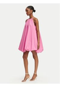 Rinascimento Sukienka koktajlowa CFC0124139003 Różowy Regular Fit. Kolor: różowy. Materiał: bawełna. Styl: wizytowy #4