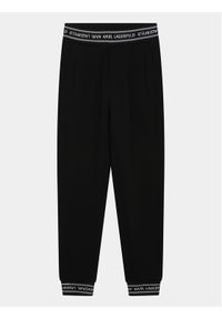 Karl Lagerfeld Kids Spodnie dresowe Z30031 S Czarny Regular Fit. Kolor: czarny. Materiał: syntetyk
