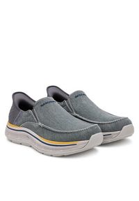 skechers - Skechers Półbuty Remaxed-Fenick 204839/CHAR Szary. Kolor: szary. Materiał: materiał #5