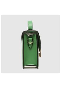 Valentino by Mario Valentino - VALENTINO Mały zielony kuferek z logo carrie satchel. Kolor: zielony #2