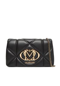 Love Moschino - LOVE MOSCHINO Torebka JC4043PP0NLC0000 Czarny. Kolor: czarny. Materiał: skórzane