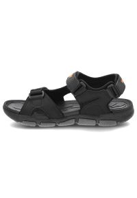 Czarne Sandały Wrangler Sportowe Obuwie Męskie. Okazja: na co dzień. Zapięcie: pasek. Kolor: czarny. Materiał: materiał. Wzór: paski. Sezon: lato. Styl: sportowy #7