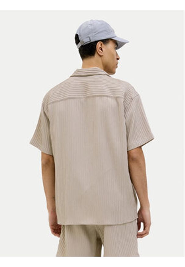 Jack & Jones Koszula Massimo 12269640 Beżowy Relaxed Fit. Kolor: beżowy. Materiał: syntetyk