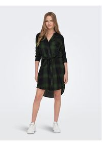 only - ONLY Sukienka koszulowa 15238033 Zielony Regular Fit. Kolor: zielony. Materiał: wiskoza. Typ sukienki: koszulowe