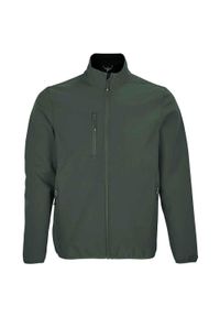 SOL'S - Męska Kurtka Soft Shell Falcon. Kolor: czerwony, wielokolorowy, zielony