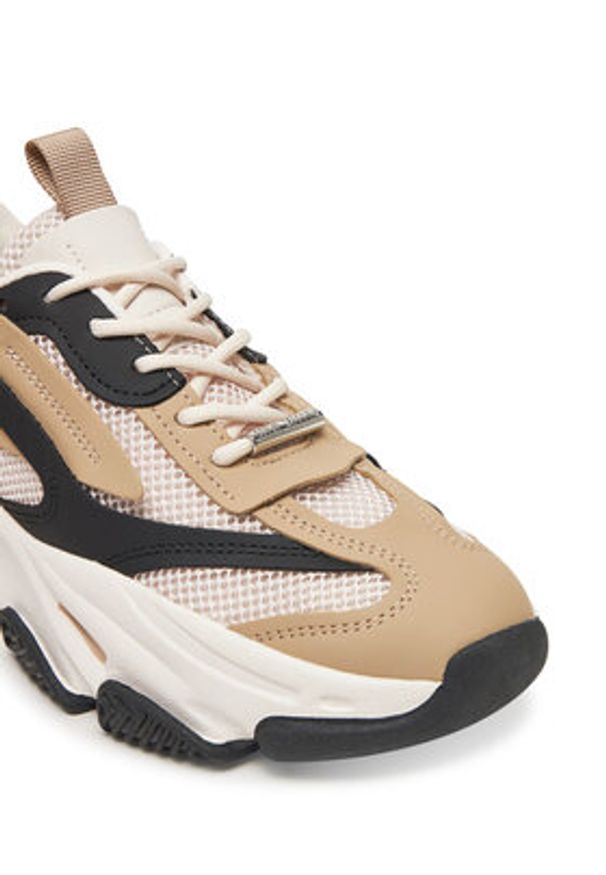 Steve Madden Sneakersy Possession-E SM19000033 Beżowy. Kolor: beżowy. Materiał: materiał
