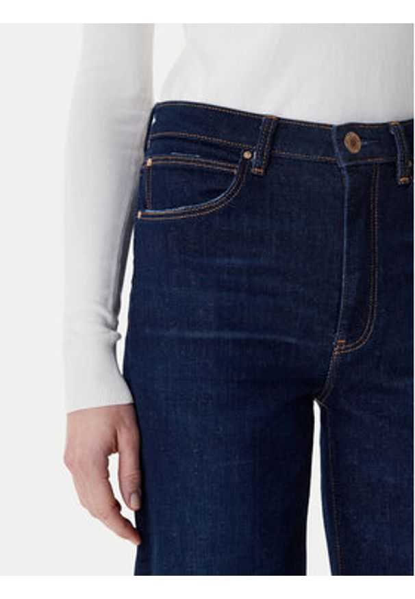 Guess Jeansy W6RA1A D6881 Granatowy Wide Leg. Kolor: niebieski