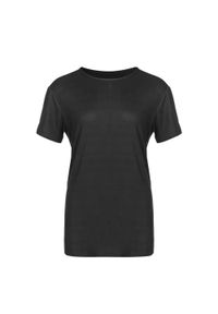 ENDURANCE - Koszulka do jogi Athlecia Lizzy. Kolor: czarny. Materiał: poliester, elastan. Sport: joga i pilates #1