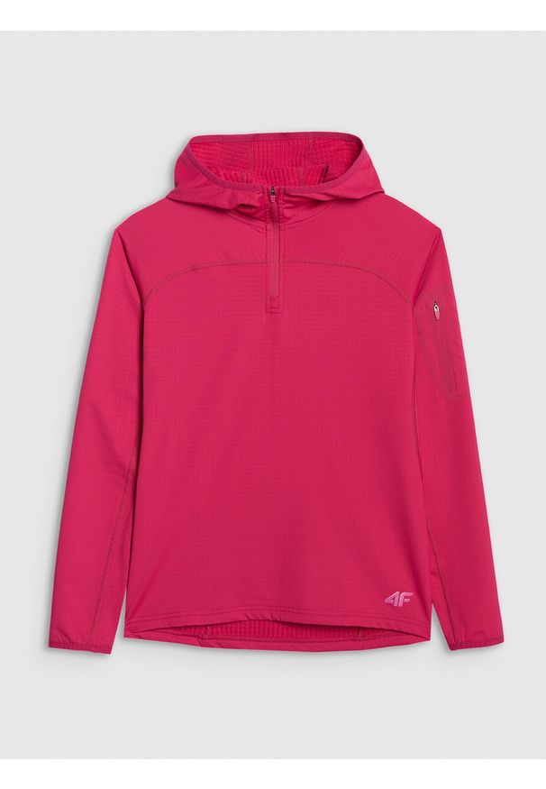 4f - 4F Bluza trekkingowa regular szybkoschnąca damska - różowa XL. Kolor: różowy
