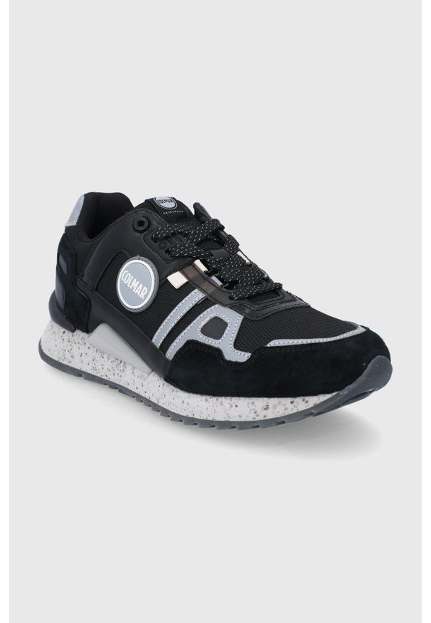 Colmar Buty kolor czarny. Nosek buta: okrągły. Zapięcie: sznurówki. Kolor: czarny. Materiał: guma