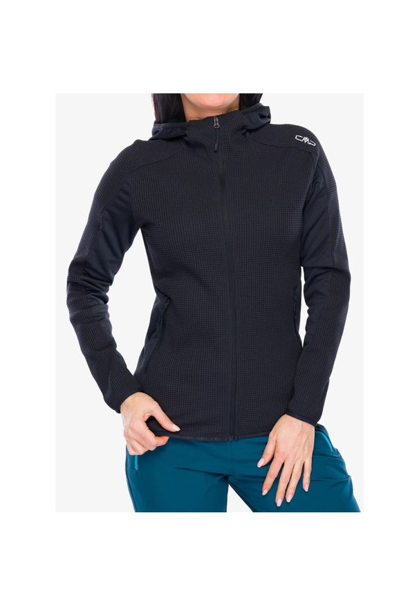 Bluza rozpinana damska CMP Spark Jacket Fix Hood. Kolor: szary. Styl: sportowy. Sport: turystyka piesza