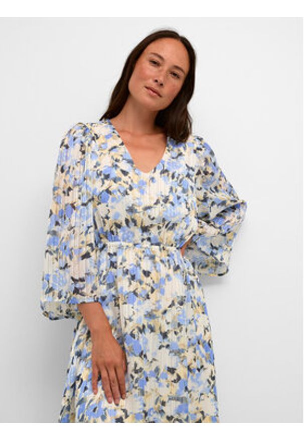 Kaffe Sukienka letnia Eva 10508331 Kolorowy Regular Fit. Materiał: syntetyk. Wzór: kolorowy. Sezon: lato