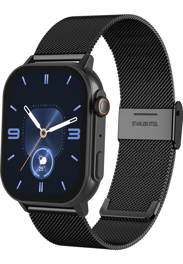 Smartwatch Gravity GT15-2 Czarny. Rodzaj zegarka: smartwatch. Kolor: czarny