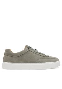 Calvin Klein Sneakersy Clean Cup Low Laceup Oxf Su HM0HM01880 Zielony. Kolor: zielony. Materiał: skóra