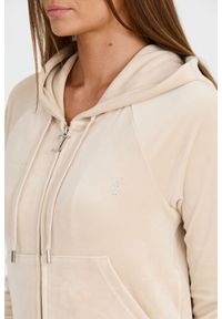 Juicy Couture - JUICY COUTURE Beżowa bluza Madison Hoodie. Kolor: beżowy #4