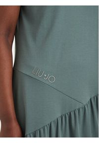 Liu Jo Sport Sukienka codzienna TA6237 J3855 Zielony ciemny Relaxed Fit. Okazja: na co dzień. Kolor: zielony. Materiał: bawełna. Typ sukienki: proste, sportowe. Styl: sportowy, casual #4