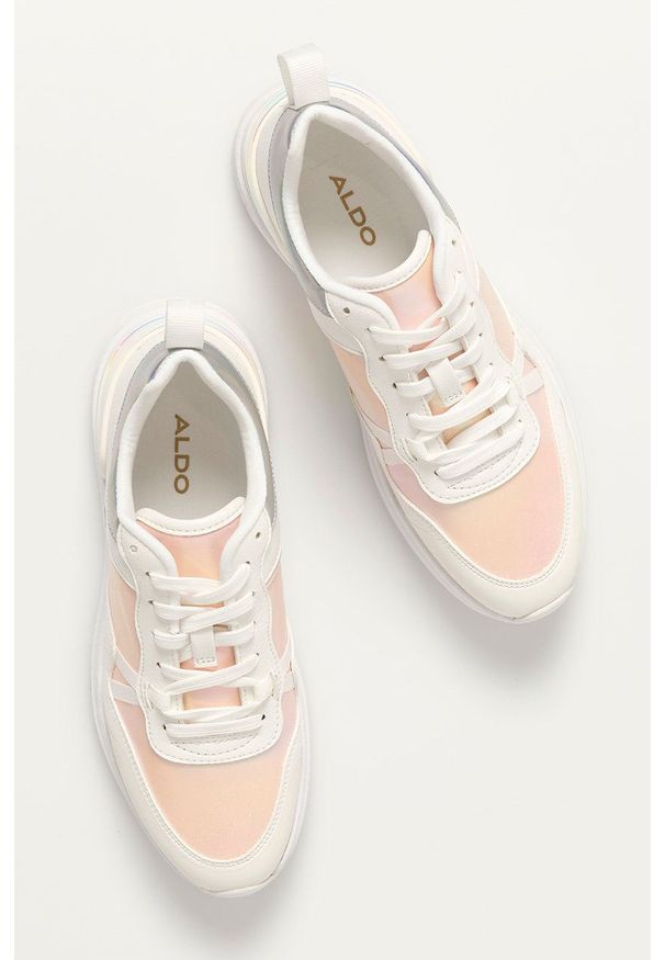 Aldo - Buty Boadda. Nosek buta: okrągły. Zapięcie: sznurówki. Kolor: biały. Materiał: guma
