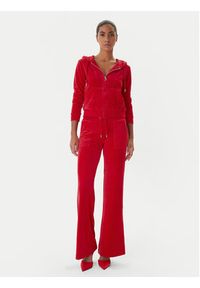 Juicy Couture Bluza Robertson JCAP176 Czerwony Slim Fit. Kolor: czerwony. Materiał: syntetyk #4