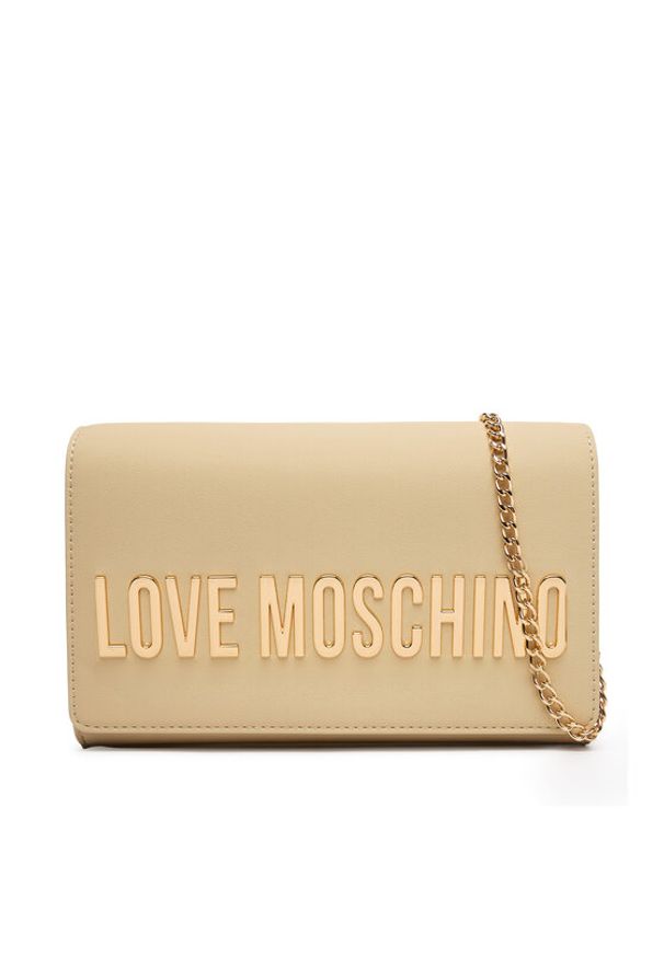 Love Moschino - LOVE MOSCHINO Torebka JC4103PP1OKD0129 Beżowy. Kolor: beżowy. Materiał: skórzane
