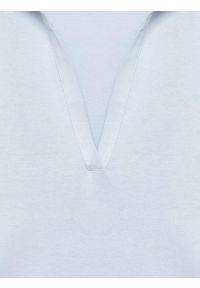 Big-Star - Koszulka damska polo z modalu niebieska Fremenka 400. Okazja: na co dzień. Typ kołnierza: polo. Kolor: niebieski. Materiał: skóra, dzianina, wiskoza, materiał. Sezon: lato. Styl: casual, sportowy #4