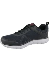 skechers - Buty do biegania męskie, Skechers Track-Scloric. Kolor: czarny. Materiał: tkanina, materiał, syntetyk