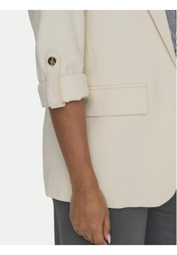 only - ONLY Marynarka Aris 15310839 Beżowy Loose Fit. Kolor: beżowy. Materiał: wiskoza