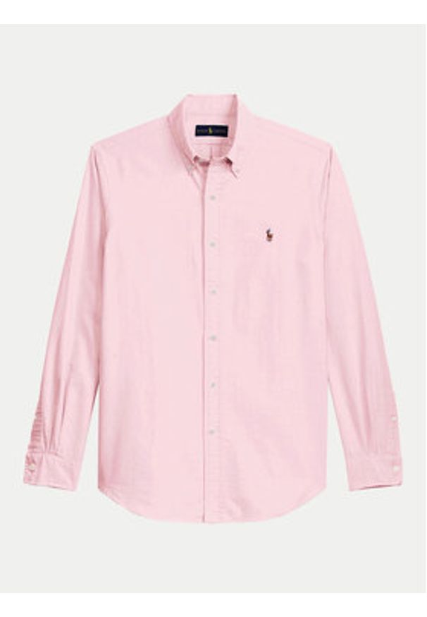 Polo Ralph Lauren Koszula Core Replen 710549084 Różowy Slim Fit. Typ kołnierza: polo. Kolor: różowy. Materiał: bawełna