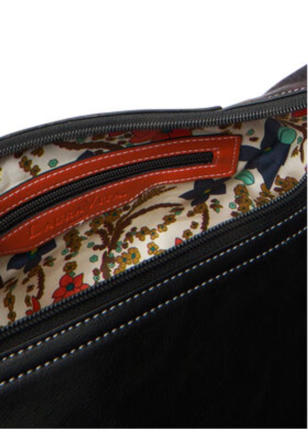 Laura Vita Torebka Sac Barna 04 Czarny. Kolor: czarny. Materiał: skórzane