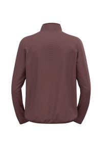 Kurtka męska do biegania Odlo Jacket ESSENTIAL LIGHT. Kolor: brązowy. Sport: turystyka piesza
