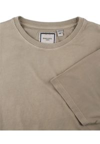 Męski T-Shirt -Brave Soul- Delikatny Efekt Sprania Tkaniny - Beż. Okazja: na co dzień. Kolor: wielokolorowy, brązowy, beżowy. Materiał: bawełna. Sezon: lato, wiosna. Styl: casual #4