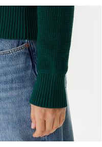Guess Jeans Sweter W4BR08 Z3HM1 Zielony Regular Fit. Kolor: zielony. Materiał: bawełna