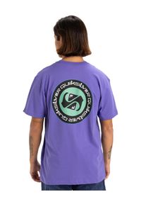 Quiksilver - Koszulka z krótkim rękawem dla Mężczyzn CIRCLE BACK Fioletowy. Kolor: fioletowy. Materiał: materiał, bawełna. Długość rękawa: krótki rękaw. Długość: krótkie