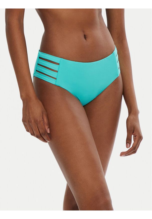 Seafolly Dół od bikini S. Collective 40355-942 Turkusowy. Kolor: turkusowy. Materiał: syntetyk