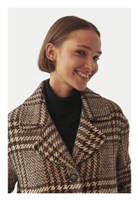 Tatuum Płaszcz wełniany Sewro 1 T2419.007B Brązowy Regular Fit. Kolor: brązowy. Materiał: syntetyk #6