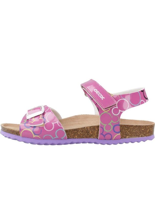 Geox - Sandały GEOX J ADRIEL GIRL Rose. Kolor: różowy. Materiał: syntetyk, tkanina. Sezon: lato