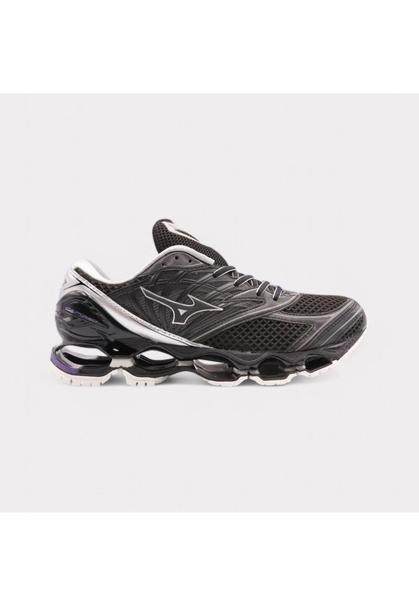 Buty męskie Mizuno Wave Prophecy LS black/silver/purple haze. Kolor: czarny. Model: Mizuno Wave