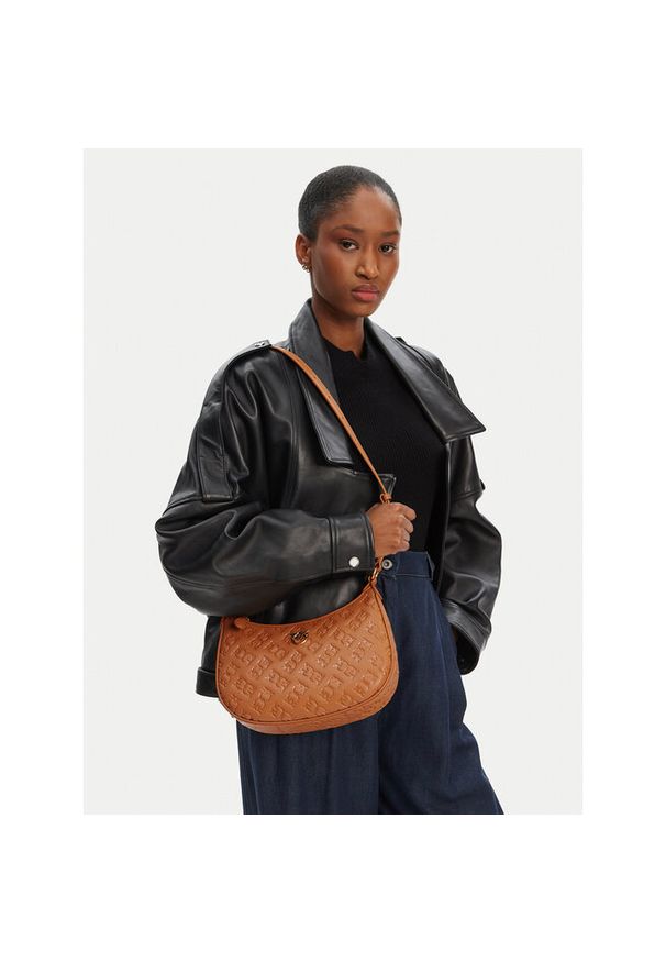 Pinko - Torebka PINKO. Kolor: brązowy