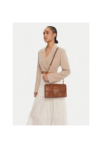 Pinko - Torebka PINKO. Kolor: brązowy #1