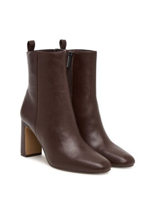 Steve Madden Botki Adelisa SM11002626 Brązowy. Kolor: brązowy. Materiał: skóra