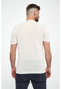 Liu Jo - T-shirt męski lniany LIU JO. Materiał: len #2
