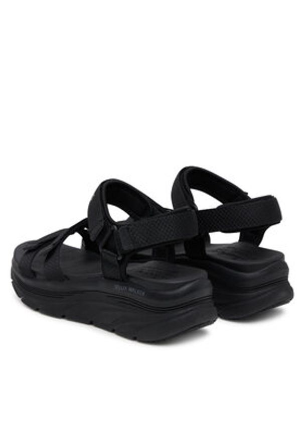skechers - Skechers Sandały D'Lux Walker-Going-Out Vibes 119828/BBK Czarny. Kolor: czarny. Materiał: materiał