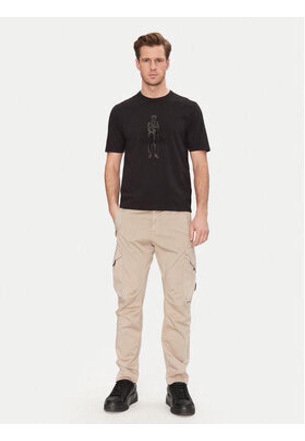 C.P. Company Spodnie materiałowe 18CMPA058A005694G Khaki Regular Fit. Kolor: brązowy. Materiał: bawełna