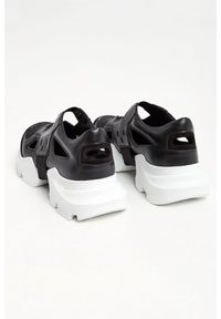 Les Hommes - Sneakersy męskie skórzane LES HOMMES. Materiał: skóra, zamsz, tkanina. Wzór: nadruk #2