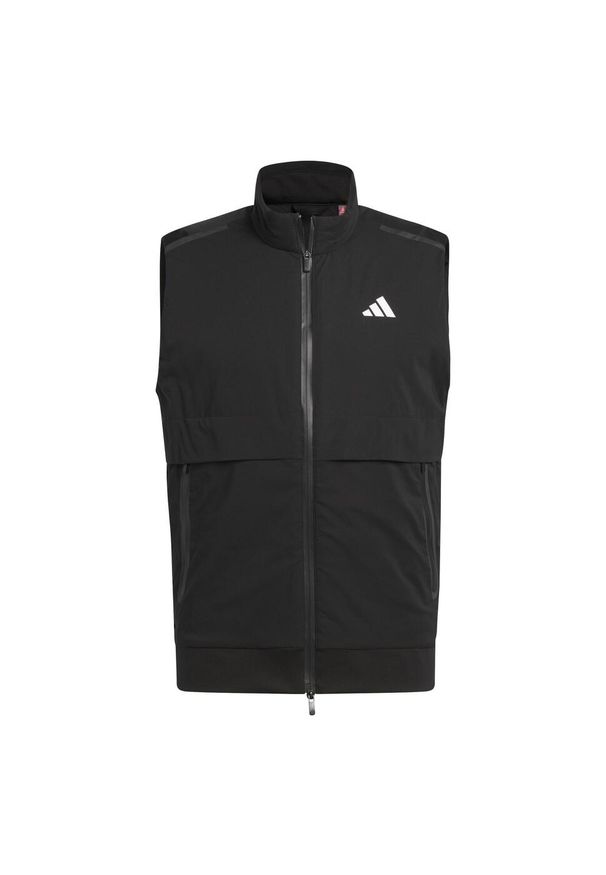 Adidas - Kamizelka Ultimate365 Tour Frostguard z suwakiem na całej długości. Typ kołnierza: golf. Kolor: czarny. Sport: golf