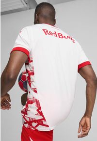 Puma - Męska koszulka domowa FC Red Bull Salzburg 24/25 PUMA White Red. Kolor: biały, czerwony, wielokolorowy. Sport: piłka nożna