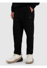 4f - 4F Spodnie dresowe męskie - czarne M. Kolor: czarny. Materiał: dresówka #2